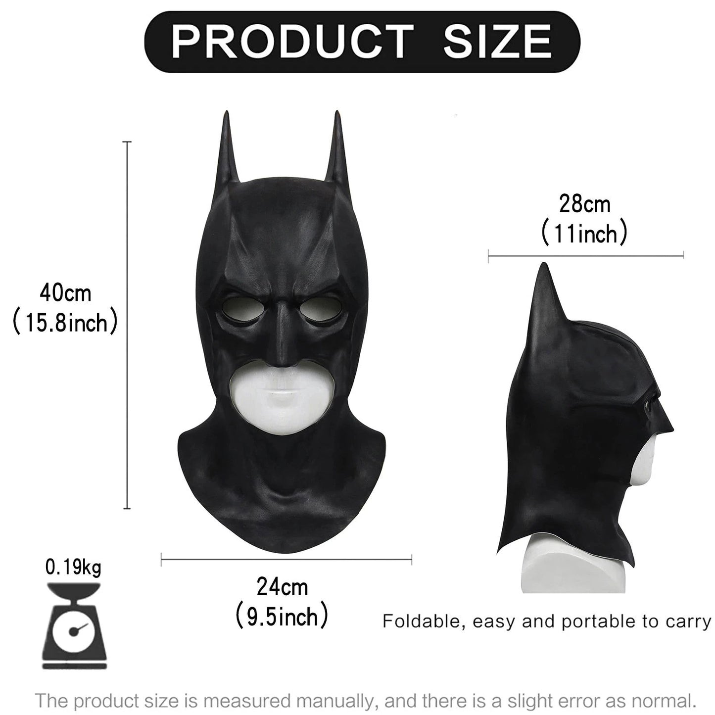 Masque de Batman en Latex Cosplay - Boutique Batman