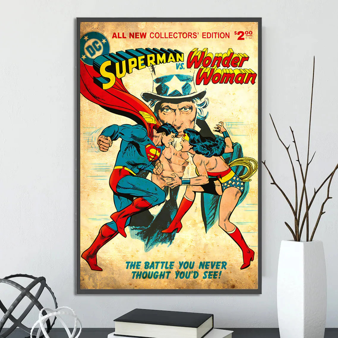 Póster de Batman estilo retro vintage