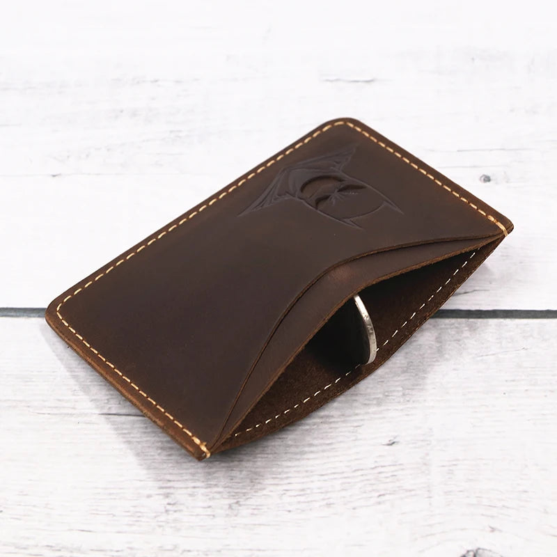 Cartera de piel con máscara de Batman