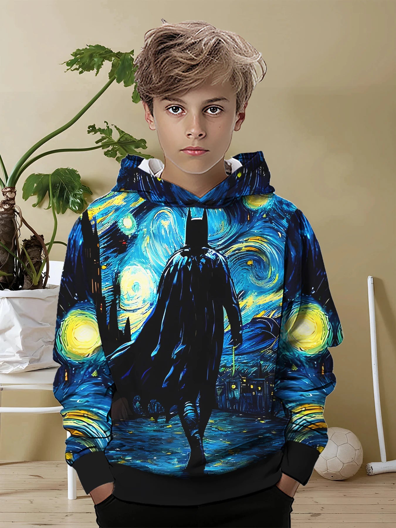 Batman 3D Printed Kids Sweater