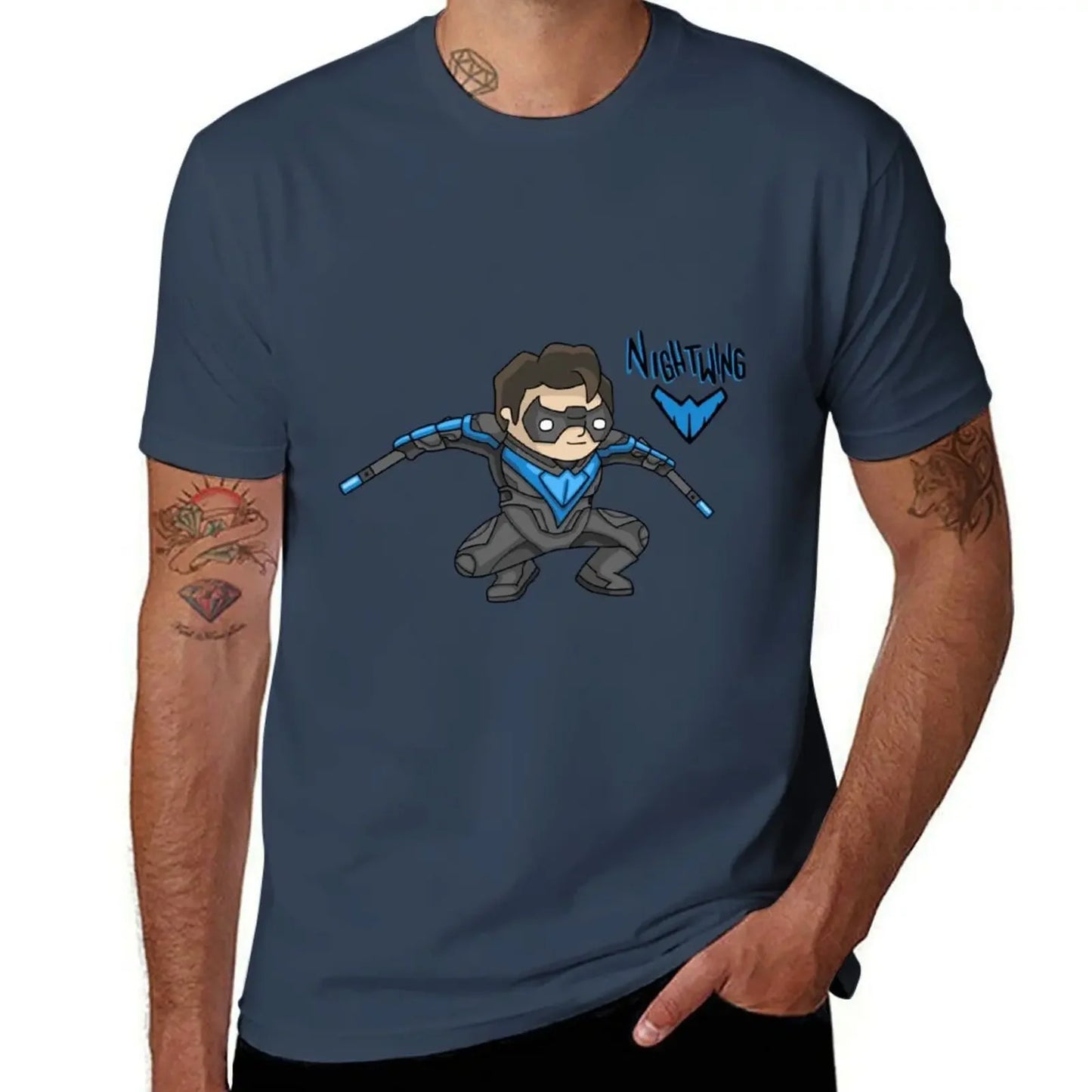 T-Shirt Nightwing Vintage en Coton