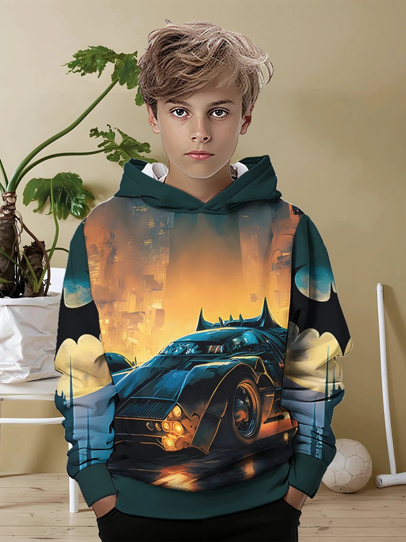 Batman 3D Printed Kids Sweater