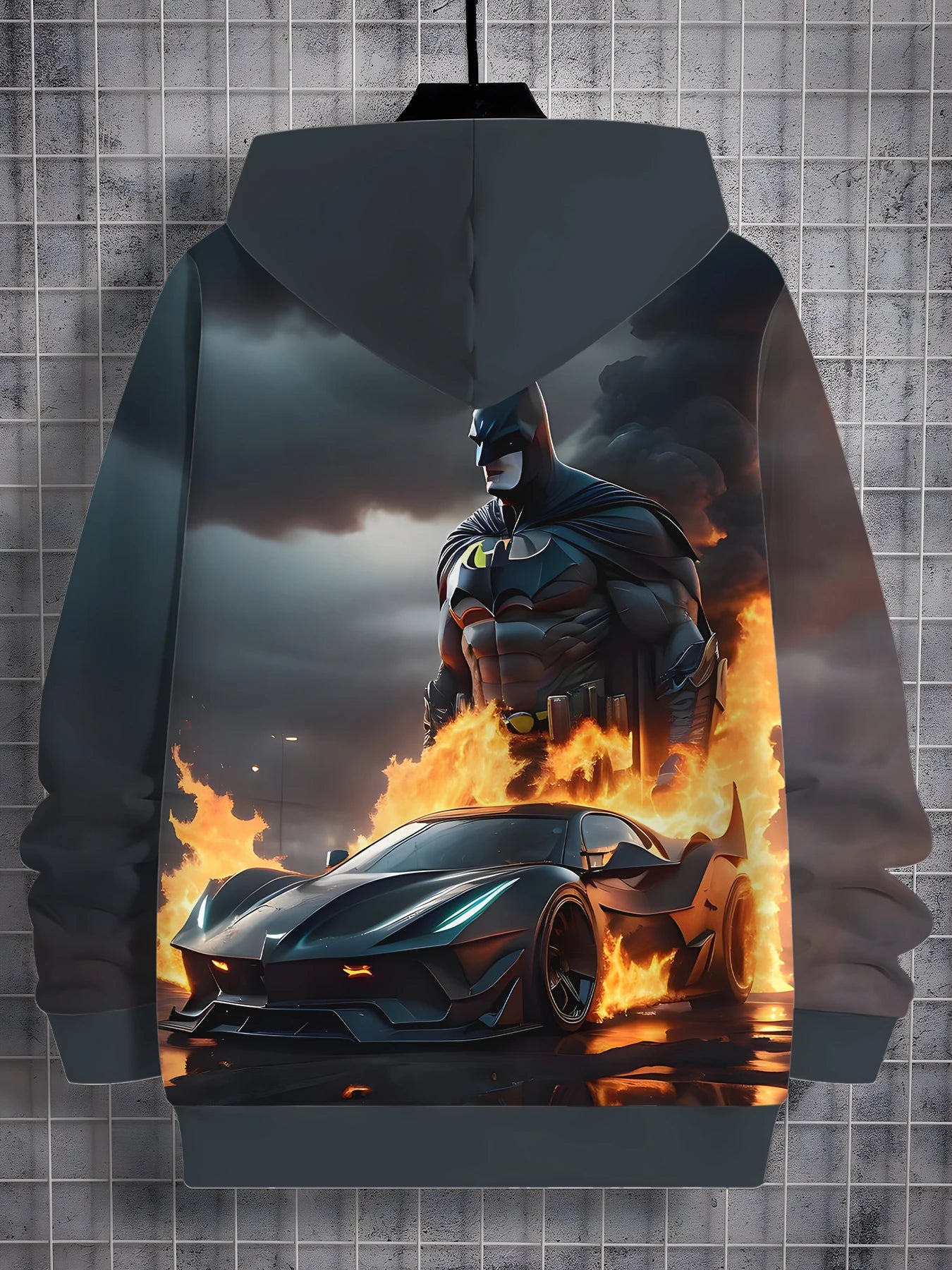 Batman 3D Printed Kids Sweater