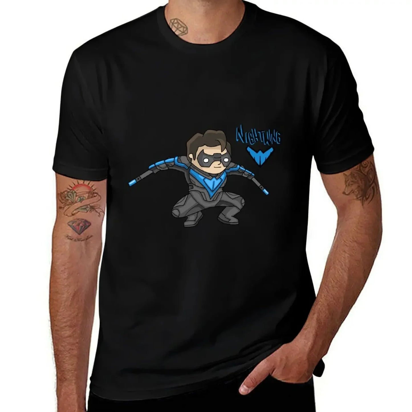 T-Shirt Nightwing Vintage en Coton