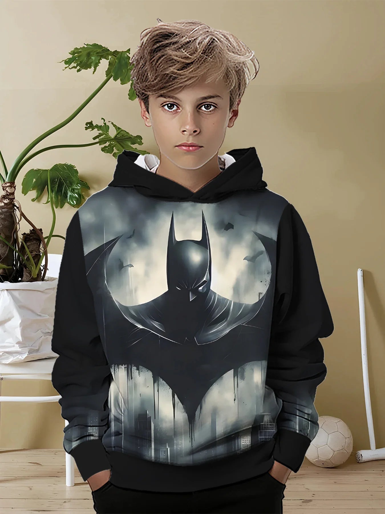 Batman 3D Printed Kids Sweater