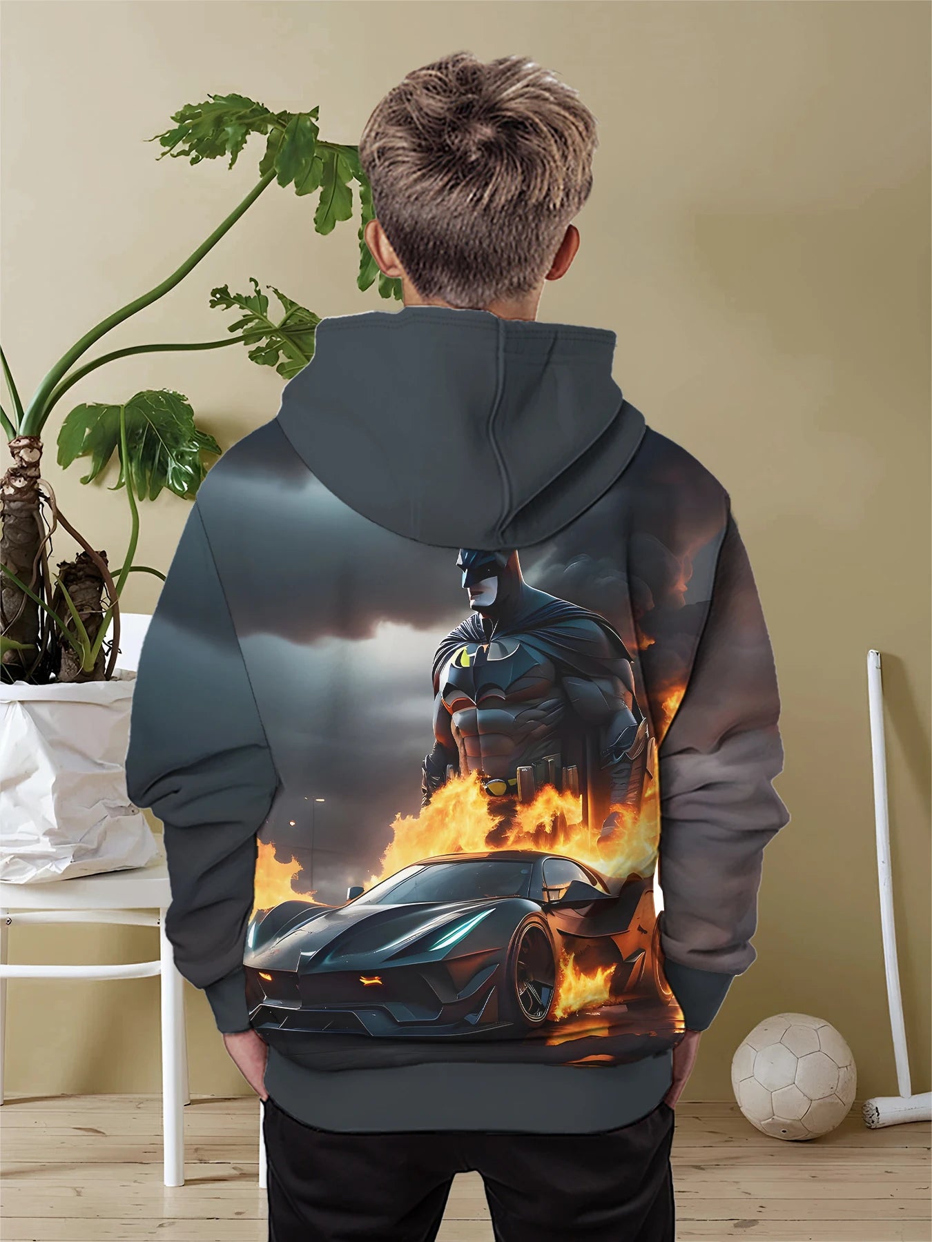 Batman 3D Printed Kids Sweater