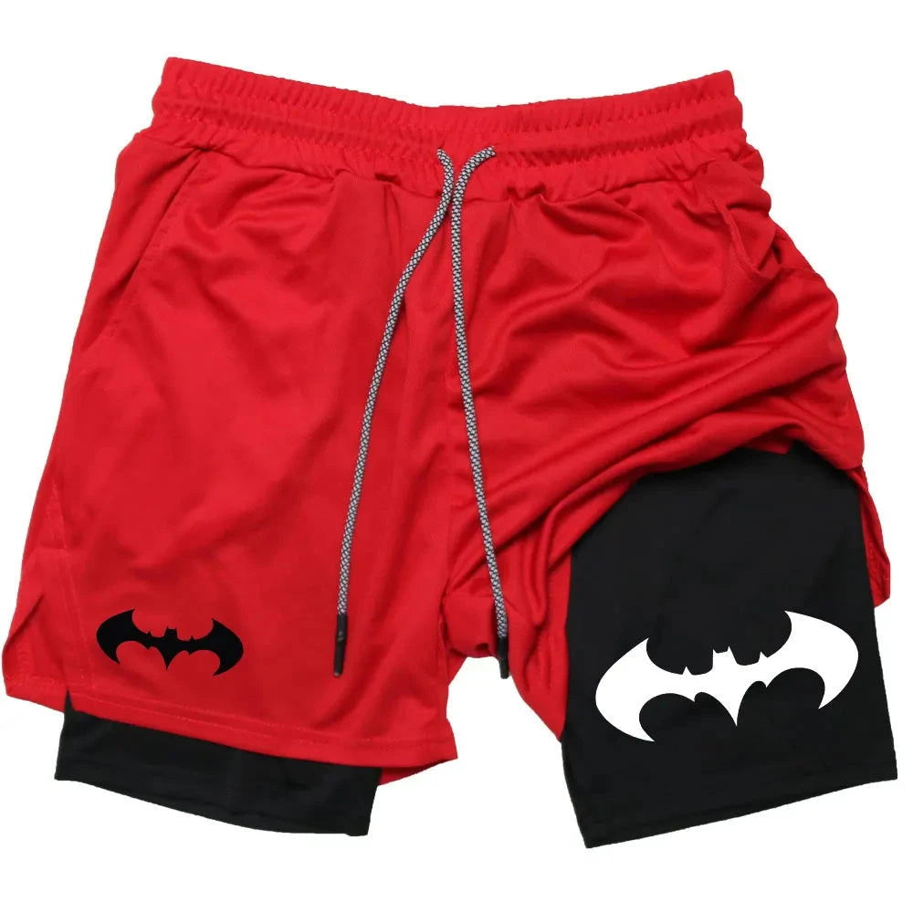 Short de Sport Double Couche Batman - Boutique Batman