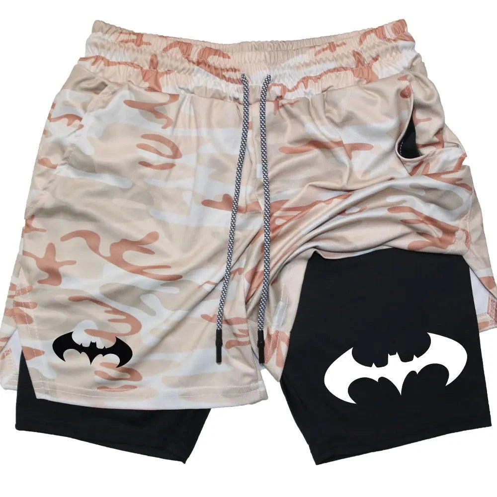 Short de Sport Double Couche Batman - Boutique Batman