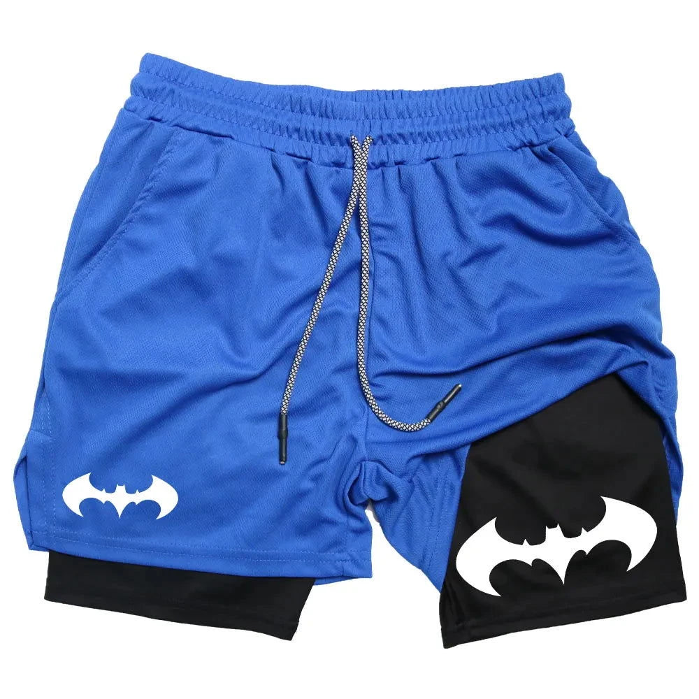 Short de Sport Double Couche Batman - Boutique Batman