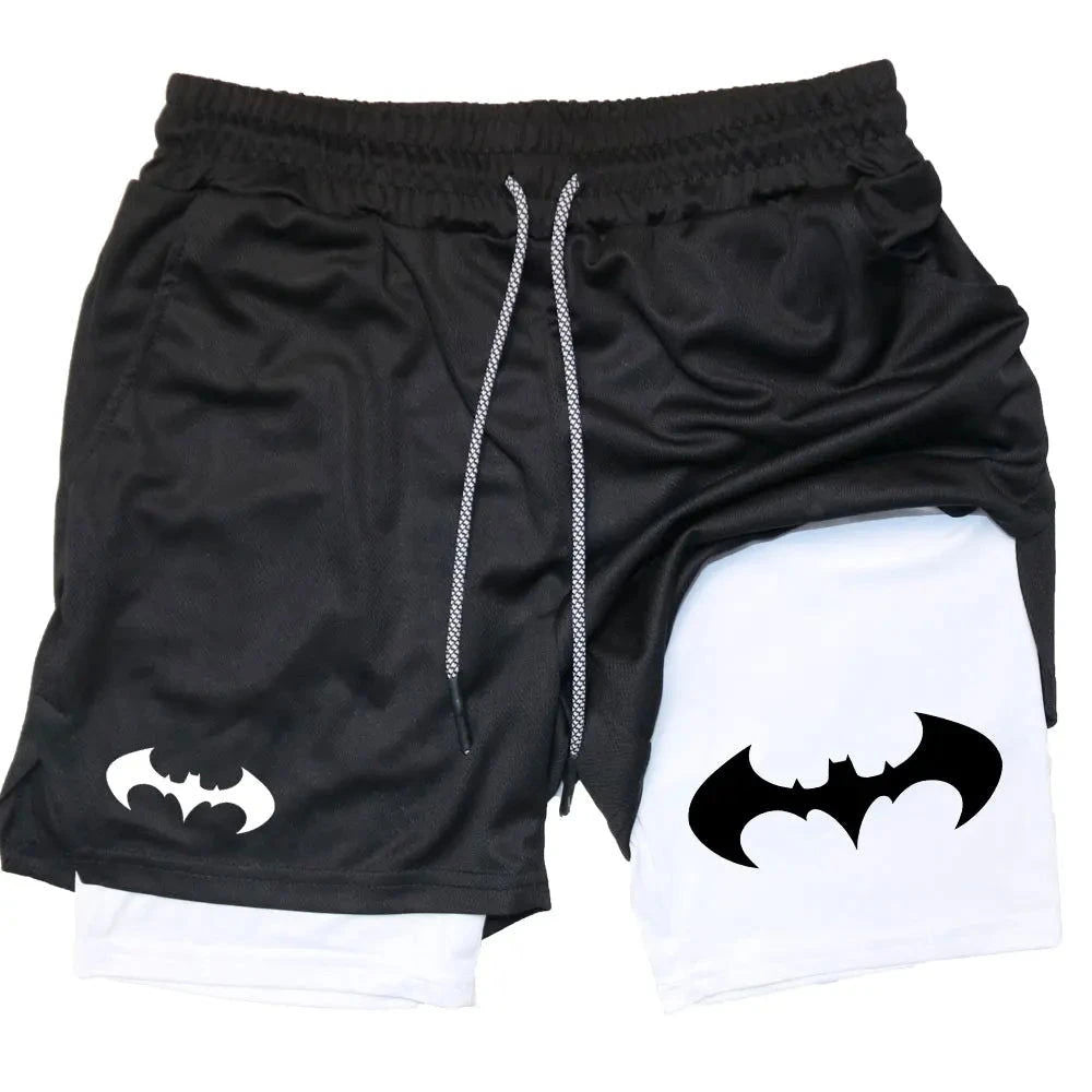 Short de Sport Double Couche Batman - Boutique Batman