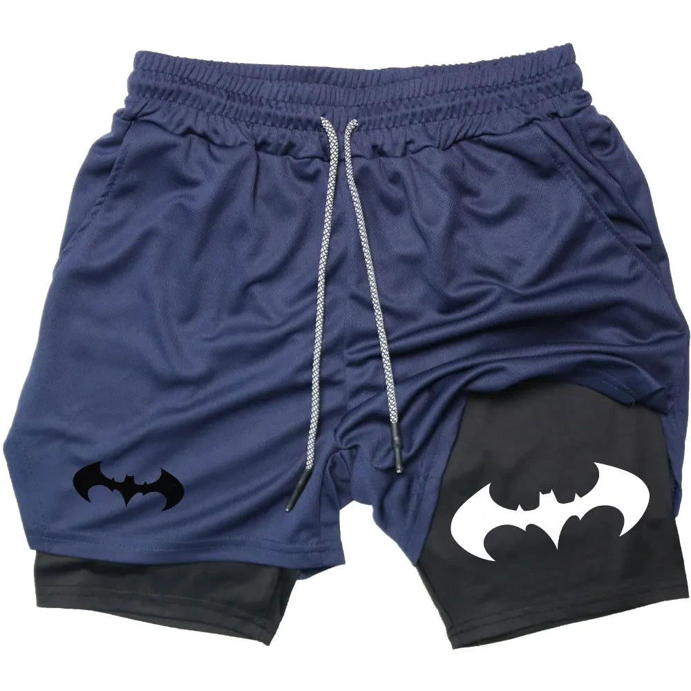 Short de Sport Double Couche Batman - Boutique Batman