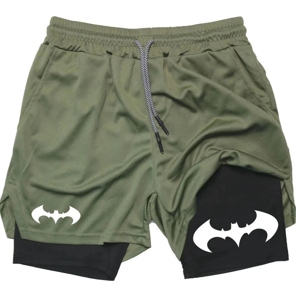 Short de Sport Double Couche Batman - Boutique Batman