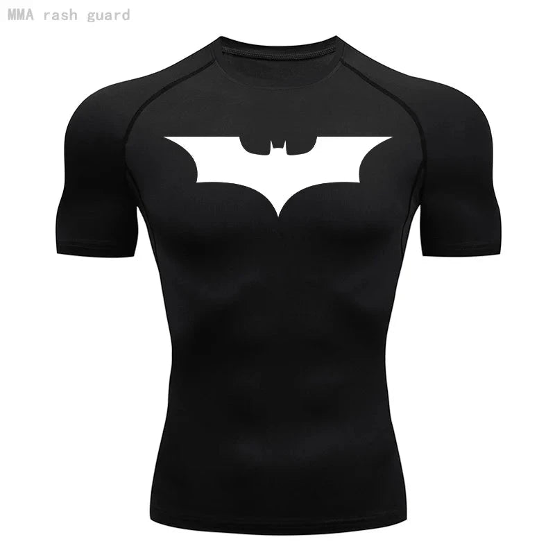 T-Shirt Manche Courte Compression Batman - Boutique Batman