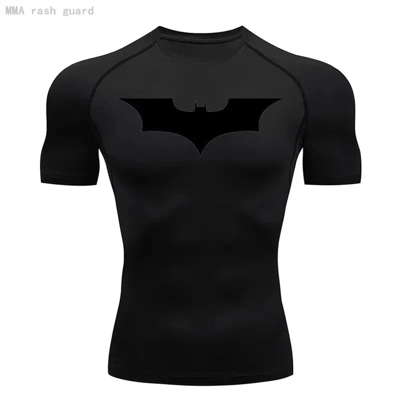 T-Shirt Manche Courte Compression Batman - Boutique Batman