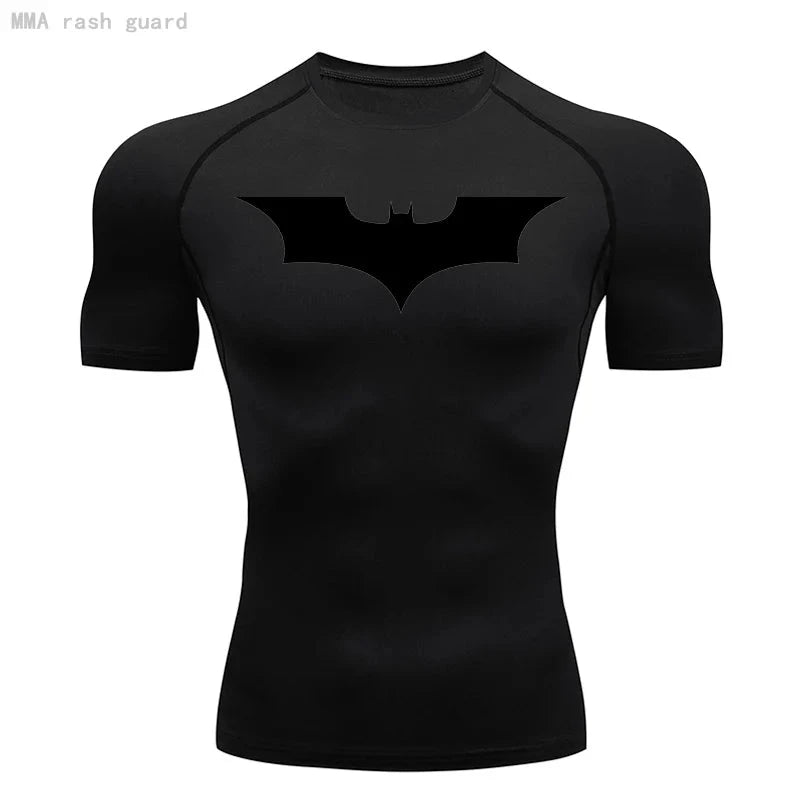 T-Shirt Manche Courte Compression Batman - Boutique Batman
