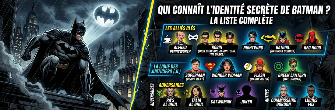Qui connaît l'identité secrète de Batman ? La liste complète