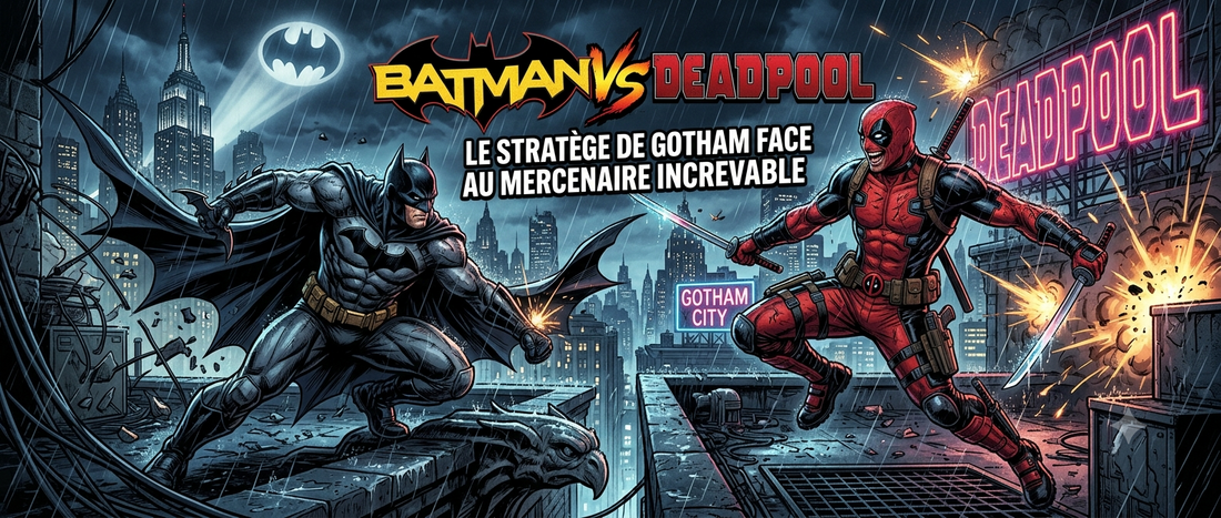 Batman vs Deadpool : le stratège de Gotham face au mercenaire increvable