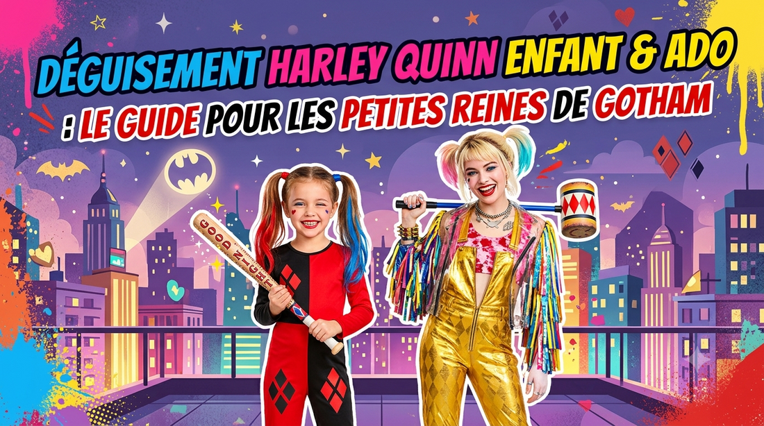 Déguisement Harley Quinn enfant & ado : le guide pour les petites reines de Gotham