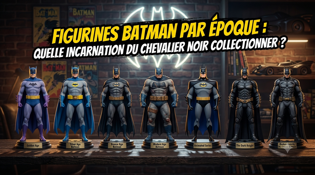 Figurines Batman par époque : quelle incarnation du Chevalier Noir collectionner ?