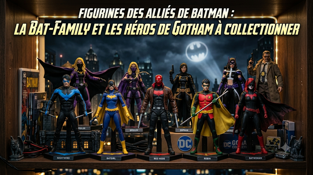Figurines des alliés de Batman : la Bat-family et les héros de Gotham à collectionner