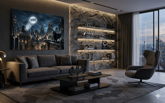 Décoration Batman : pièce par pièce, transformez votre intérieur en repaire du Chevalier Noir