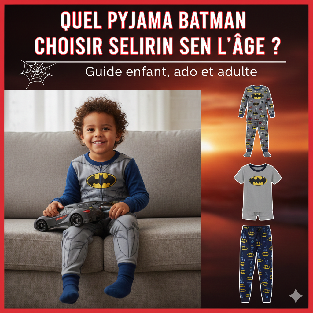 Quel pyjama Batman choisir selon l’âge ? Guide enfant, ado et adulte