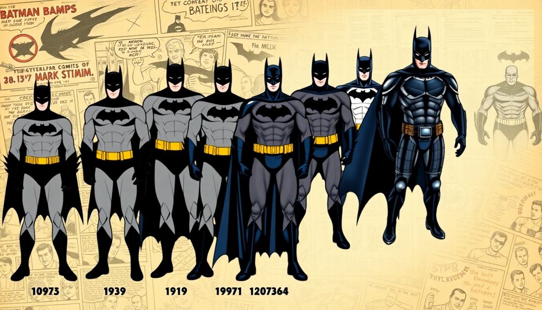 L'Évolution du Costume de Batman à Travers les Décennies : De 1939 à Nos Jours