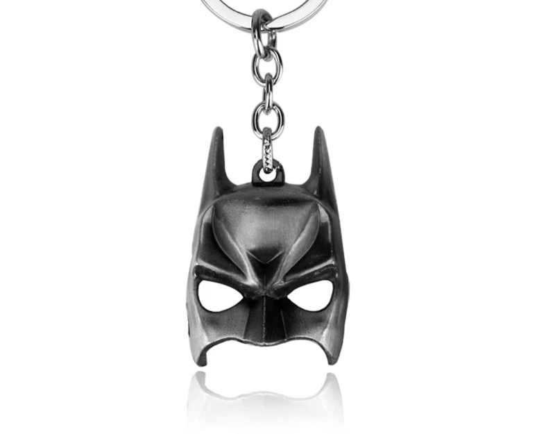 Porte Clé Masque de Batman Argent