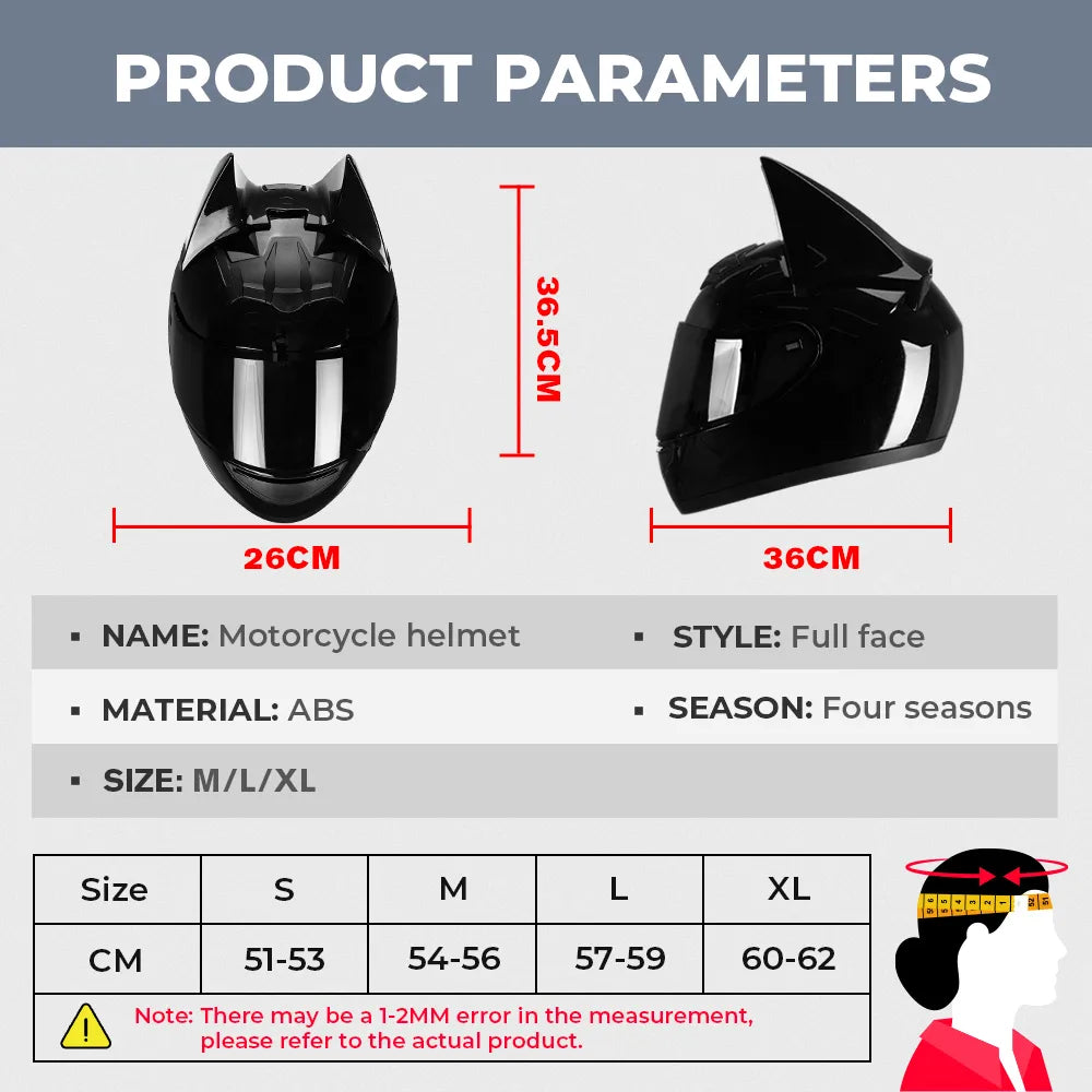 Casque de Moto Batman Bleu Mat - Boutique Batman