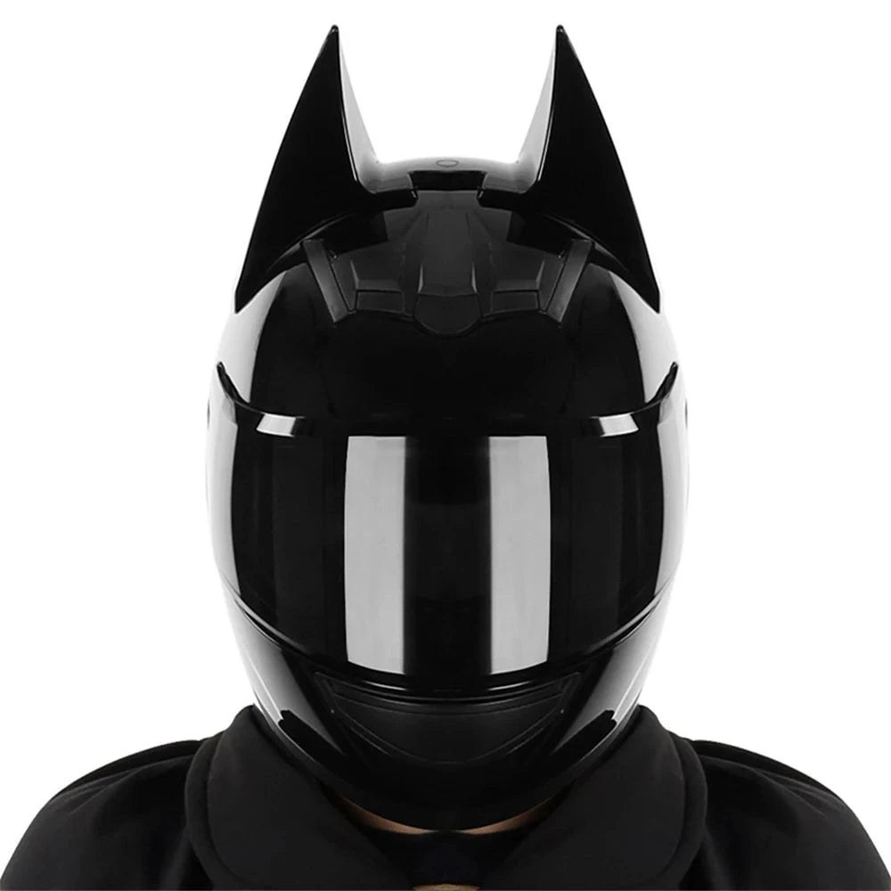 Casque de Moto Batman Noir Brillant - Boutique Batman