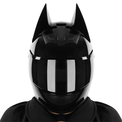 Casque de Moto Batman Noir Brillant - Boutique Batman
