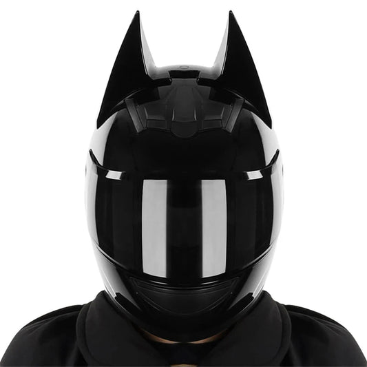 Casque de Moto Batman Noir Brillant - Boutique Batman