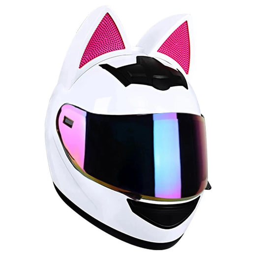 Casque de Moto Catwoman Blanc - Boutique Batman
