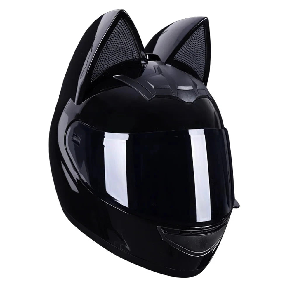 Catwoman Matte Black Motorcycle Helmet