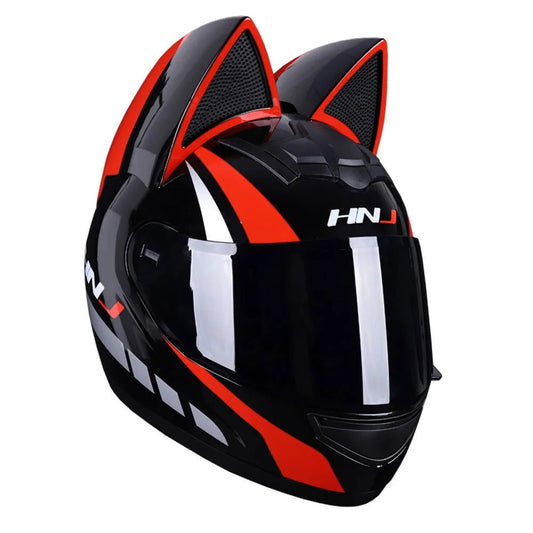 Casque de Moto Catwoman Noir et Rouge - Boutique Batman