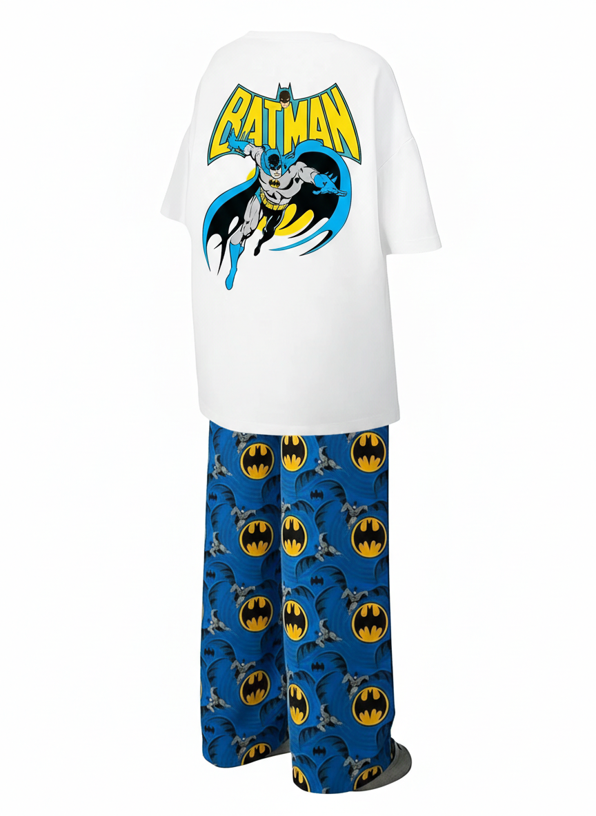 Ensemble Pyjama Haut et Bas Batman Dessin Animé
