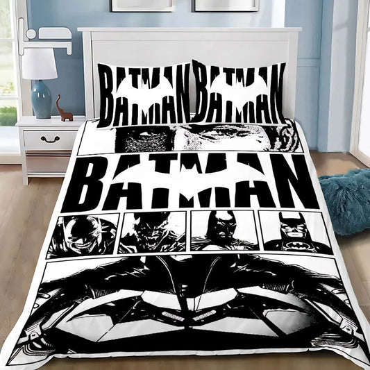 Housse de Couette Batman Noir et Blanc Vintage - Boutique Batman