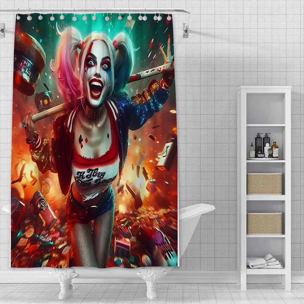 Rideau de Douche Harley Quinn - Boutique Batman