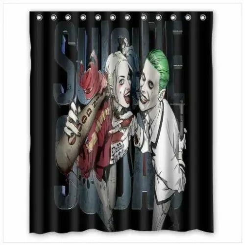 Rideau de Douche Joket et Harley Quinn - Boutique Batman