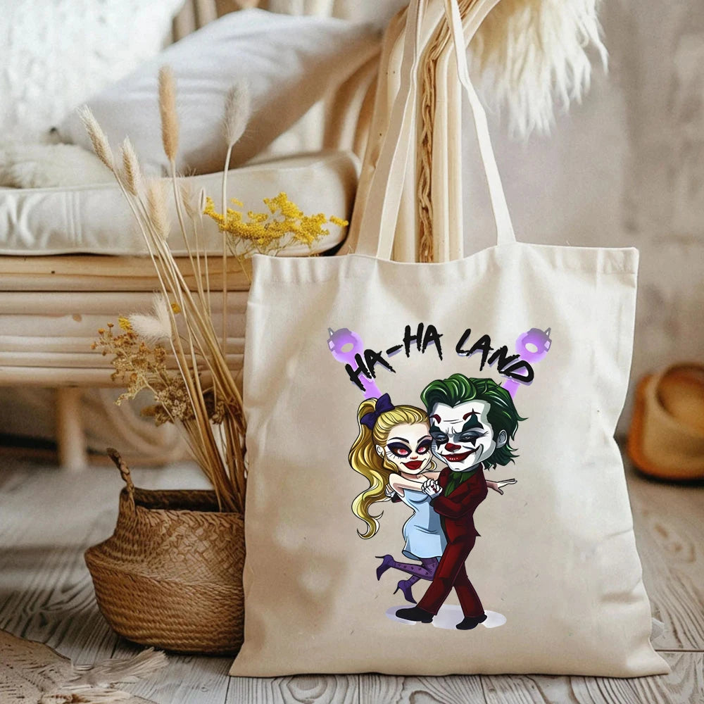 Tote Bag Joker et Harley Quinn Cartoon