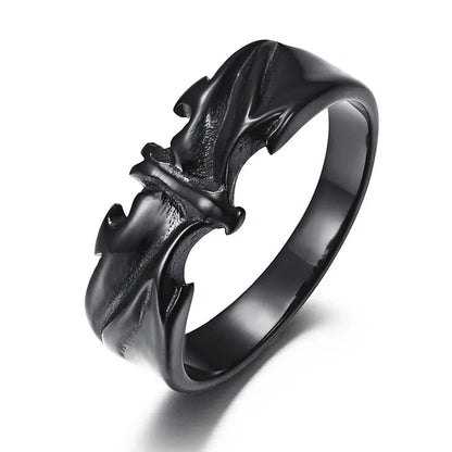 Bague Batman Chauve Souris en Acier