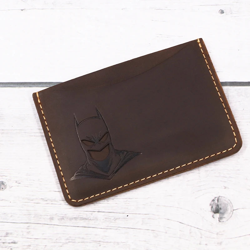 Cartera de piel con máscara de Batman