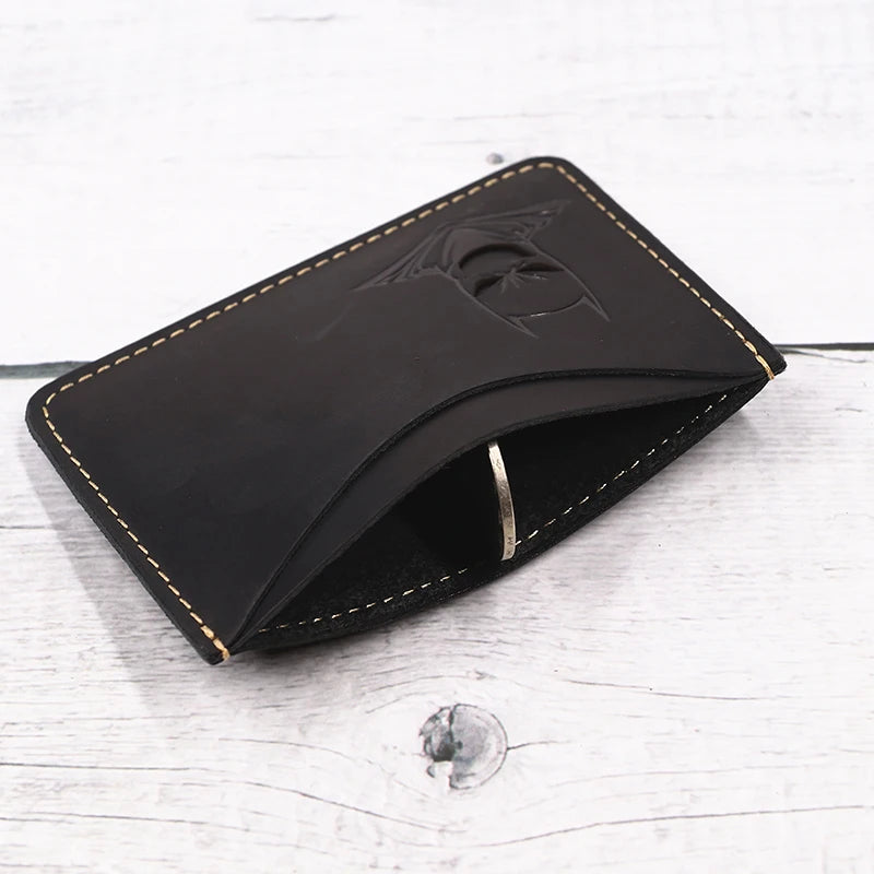 Cartera de piel con máscara de Batman