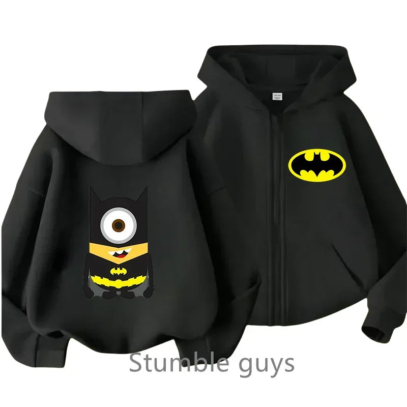 Pull Zip Batman Vintage pour Enfant