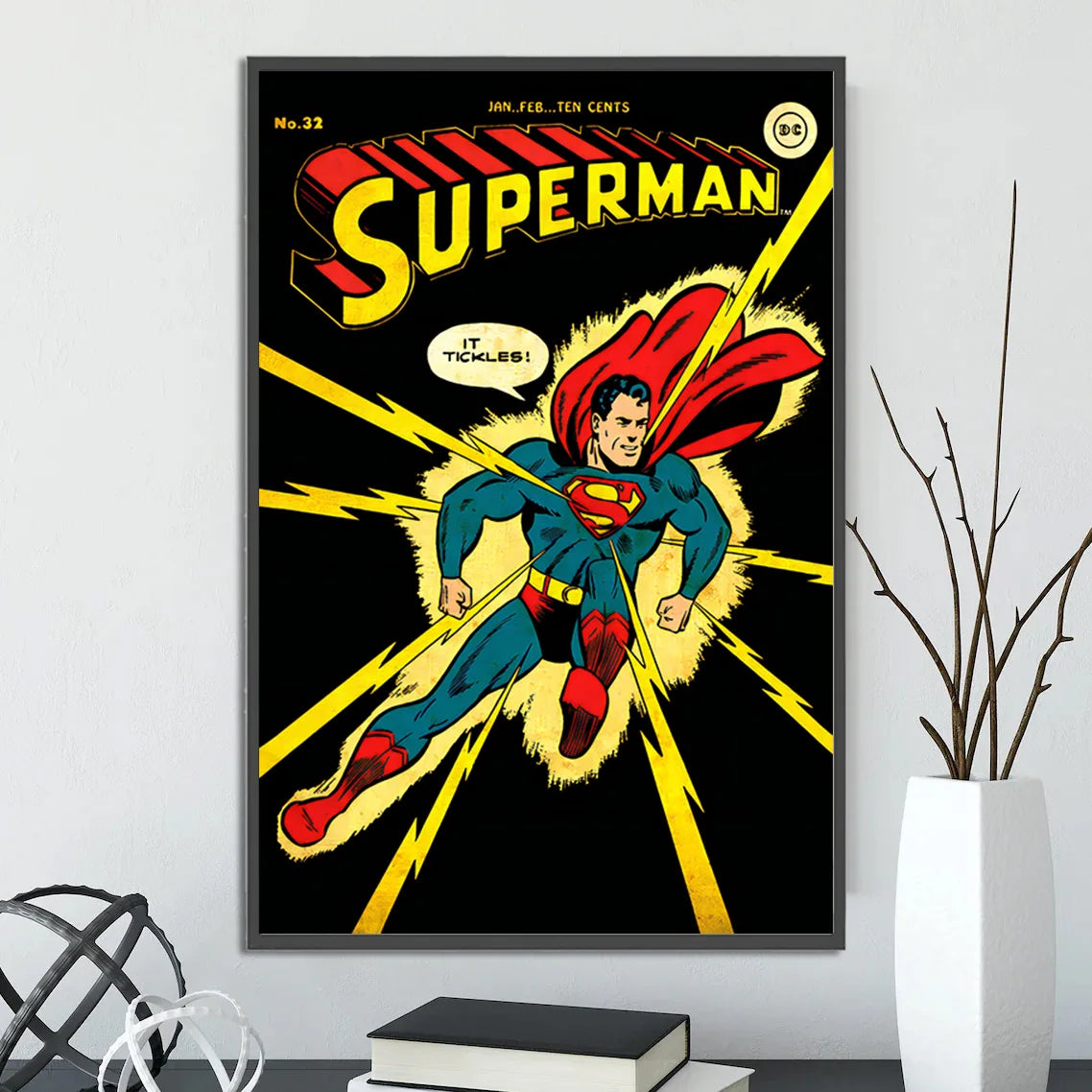 Póster de Batman estilo retro vintage