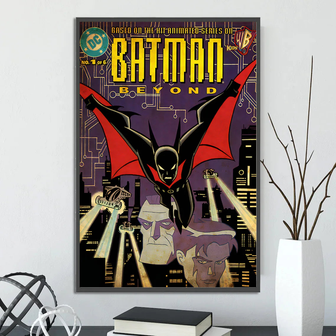 Póster de Batman estilo retro vintage