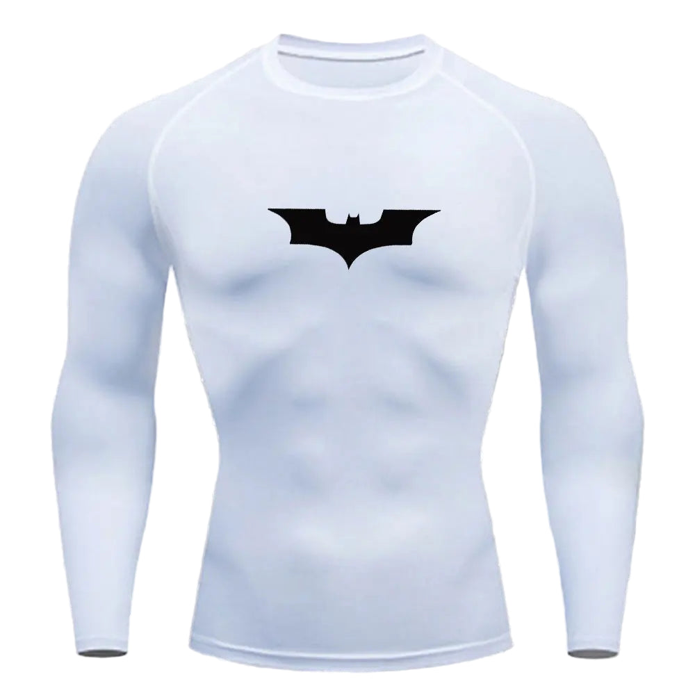 Camiseta de compresión de manga larga con el logo de Batman