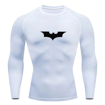 Camiseta de compresión de manga larga con el logo de Batman
