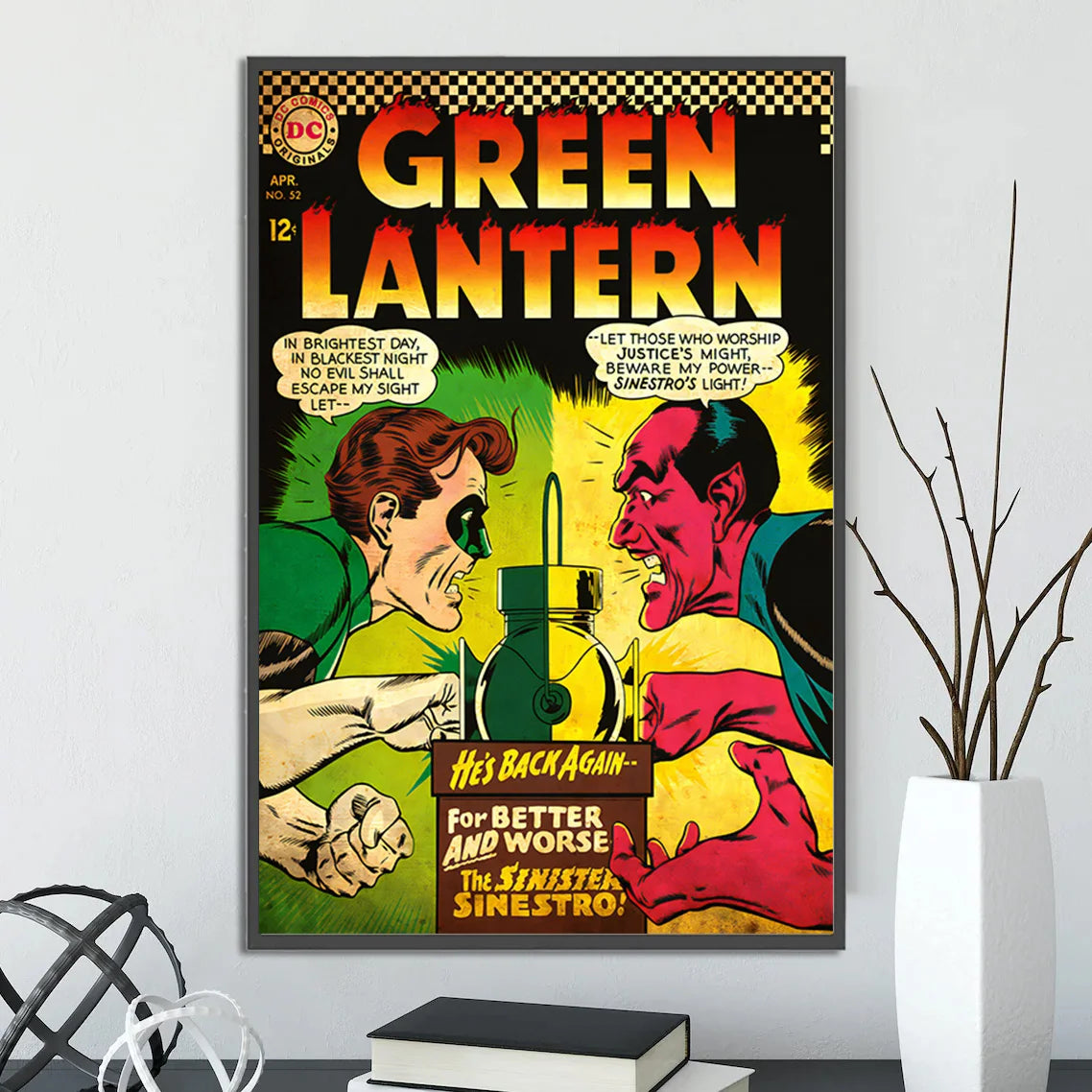 Póster de Batman estilo retro vintage