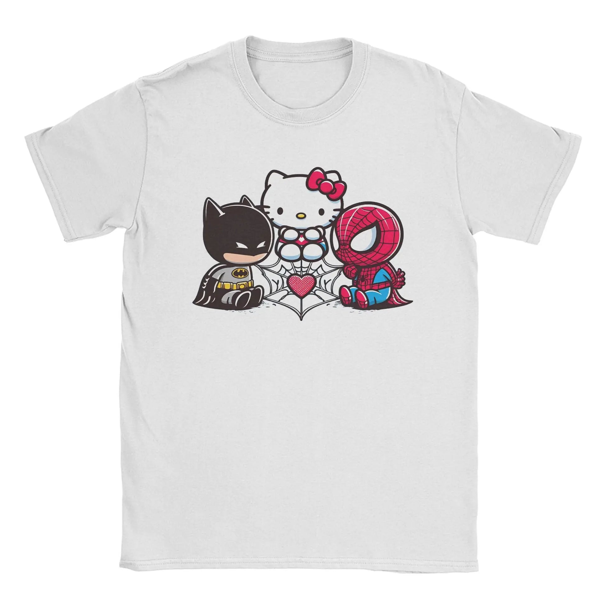 T-Shirt Batman Hello Kitty et Spiderman